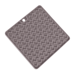 Messy Mutts Cat Silicone Feeding Mat Grey