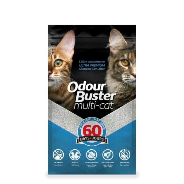Odour Buster Multi-Cat Clumping Litter 12kg