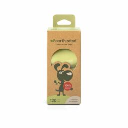 Earth Rated Poop Bags Compostable 120 Bags - 8 Rolls