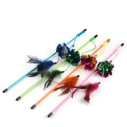 WONPET Crinkle Ball Feather Wand