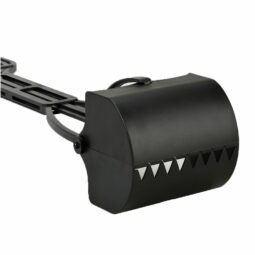 Plastic Scoop Rake Black 25in