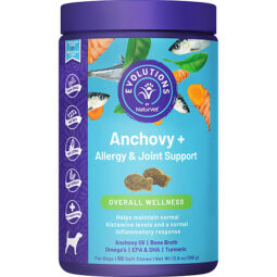 NaturVet Evolutions Anchovy and Allergy Support Soft Chews 90CT